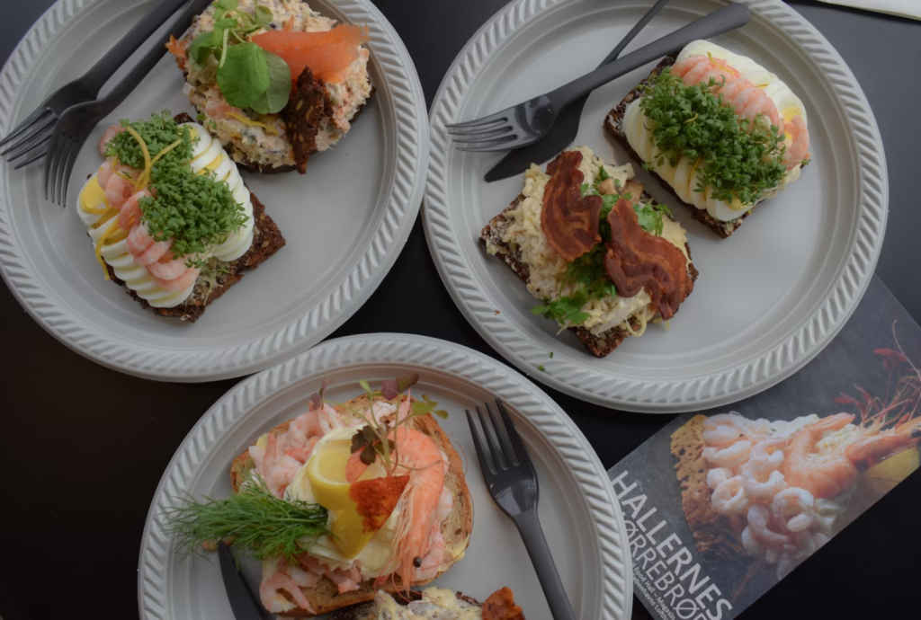 Variants of Smørrebrød (Danish open-faced sandwiches). Photo courtesy of 
Anastacia Dvi.